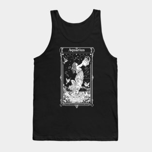 Aquarius Zodiac Sign Astrology Magic Tank Top